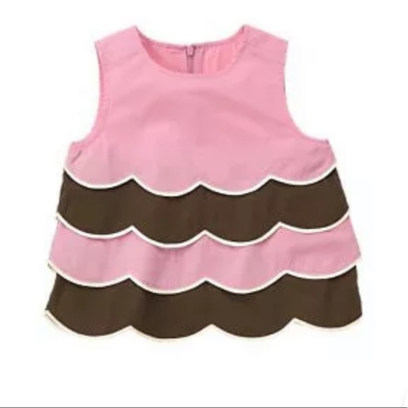 Gymboree Tea For Two Tiered Scalloped Tank & Skort - Picture 2 of 3